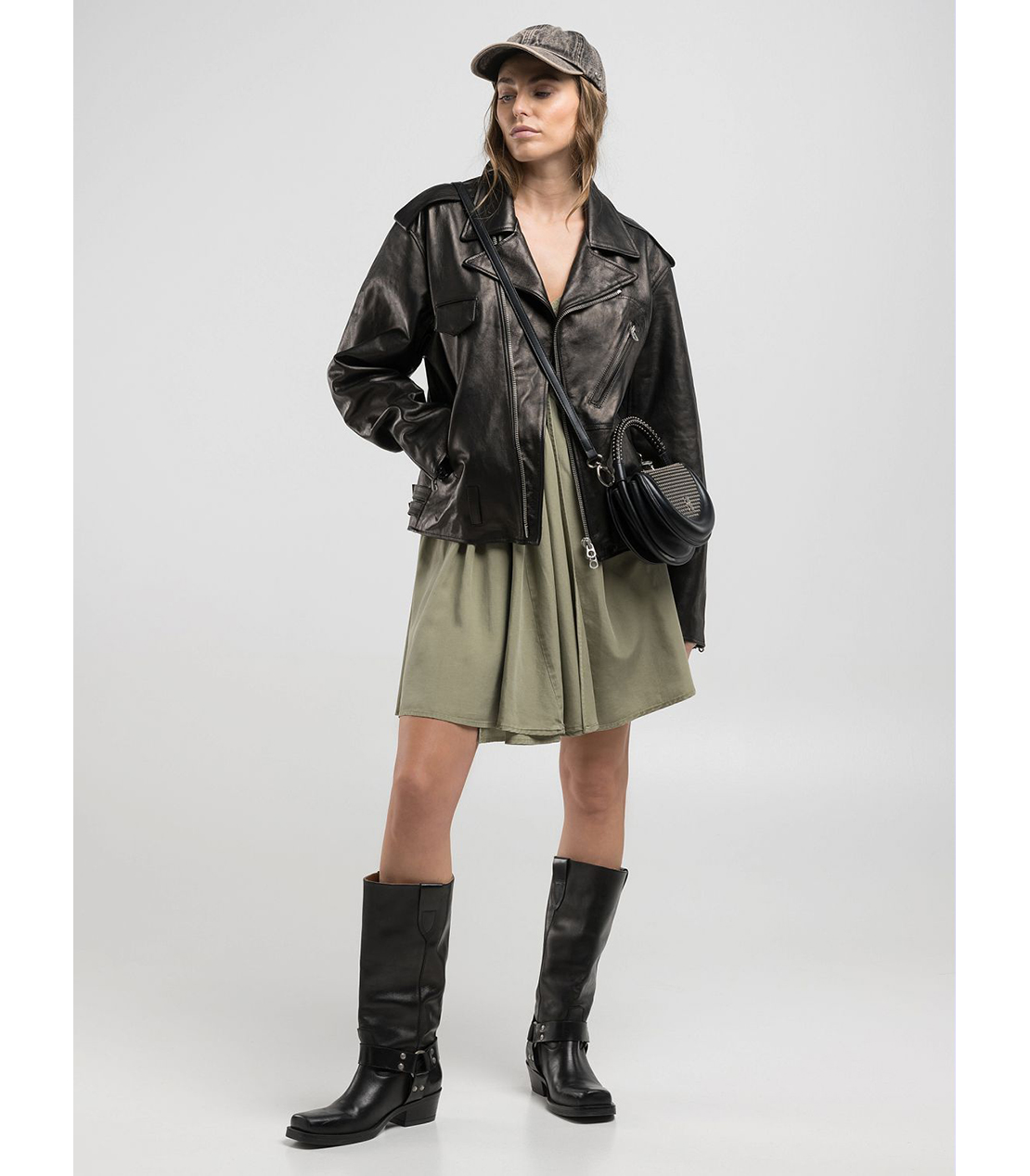 WAXラムレザーバイカージャケット 詳細画像 ブラック 3